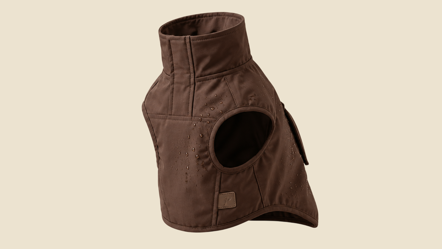 THE WAVE — Rain Jacket, brown
